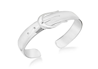 Sterling Silver Buckle Bangle