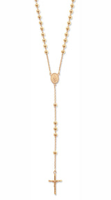 9ct Yellow Gold Rosary Bead Necklace