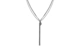 Sterling Silver Knot Popcorn Necklace 18"