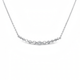 18ct White Gold Graduating 1.61ct Diamond Necklace