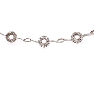 9K White Gold 0.50ct Diamond Bracelet