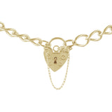 9K Yellow Gold Bracelet With Padlock