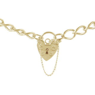 9K Yellow Gold Bracelet With Padlock