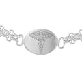Sterling Silver Medical Alert Bracelet
