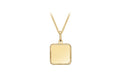 9ct Yellow Gold Square Pendant