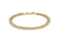 9ct Yellow Gold Oval Byzantine Bracelet