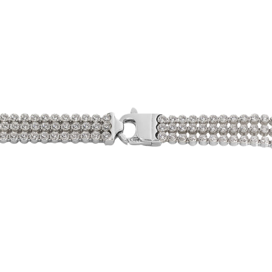 Sterling Silver CZ Tennis Bracelet