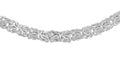 Sterling Silver Flat Byzantine Bracelet