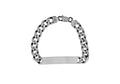 Sterling Silver Oxidised ID Tag Bracelet