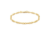 9ct Yellow Gold DC Figure Belcher Bracelet
