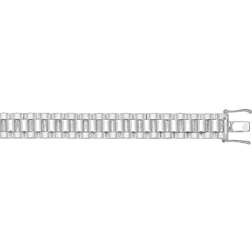 Sterling Silver Watch Strap Bracelet 8.5"