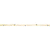 9ct Yellow Gold Cubic Zirconia Bracelet