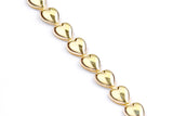 9K Yellow Gold Love Heart Bracelet