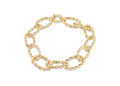 9K Yellow Gold Twisted Link Bracelet