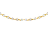 9ct 2-Coloured Gold Diamond Cut Cube Chain 18"