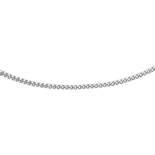 9K White Gold 0.8mm Curb Chain 16"