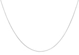 9K White Gold 1.1mm Snake Chain 18"