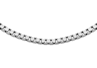 9K White Gold 2mm Venetian Box Chain 20"