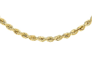 9ct Yellow Gold 30" Semi-Solid Rope Chain