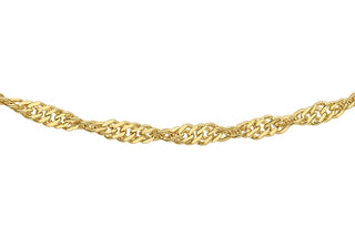 9ct Yellow Gold Twist Curb 20"