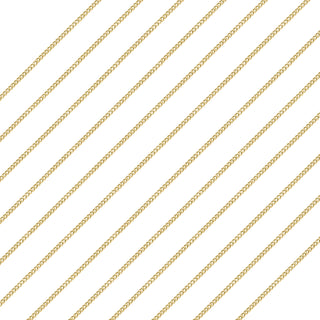 9K Rose Gold 1.2mm Flat Curb Chain 18''