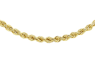 9K Yellow Gold 5.7mm Rope Chain 28"