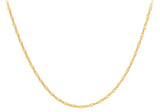 9ct Yellow Gold Twist Curb Chain 18"