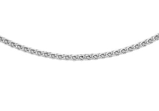 9ct White Gold Spiga Chain 20"