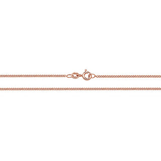 9K Rose Gold Close Curb Chain 20''
