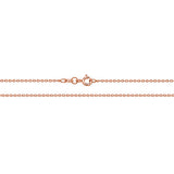 9K Rose Gold Trace Chain 20''