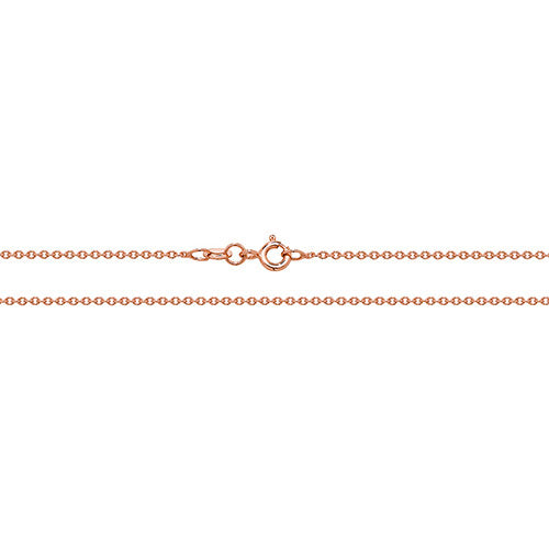 9K Rose Gold Trace Chain 22''