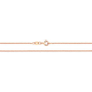 9K Rose Gold Wheat Style Chain 22''