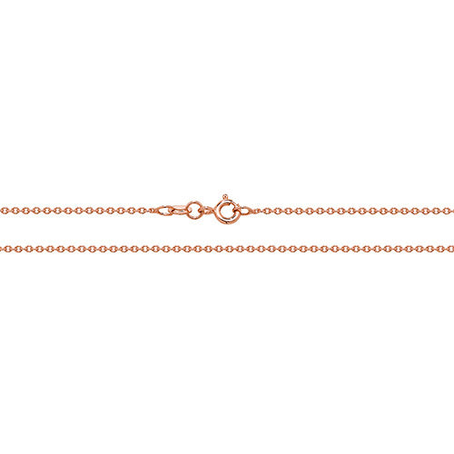 9K Rose Gold Trace Chain 16''