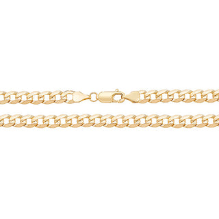 9ct Yellow Gold Flat Curb Chain 20"