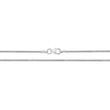 9ct White Gold Spiga Chain 16"
