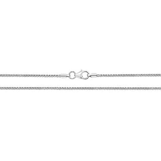 9K White Gold Spiga Chain 18"