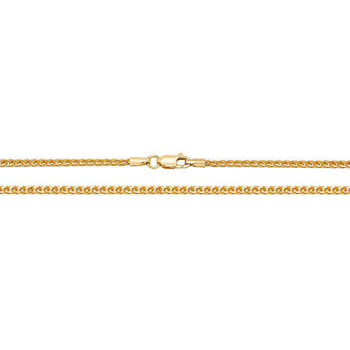 9K Yellow Gold Spiga Chain 16"