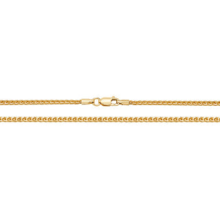 9ct Yellow Gold Spiga Chain 24"