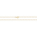 9ct Yellow Gold Oval Belcher Chain 22''