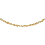 9K Yellow Gold 2mm Rope Chain 18"