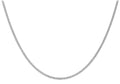 9K White Gold 1.4mm Curb Chain 20"