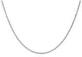 9K White Gold 1.4mm Curb Chain 20"