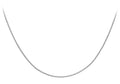 9ct White Gold DC Curb Chain 22"