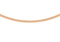 9K Rose Gold 1mm Curb Chain 20"