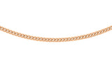 9K Rose Gold 1mm Curb Chain 20"
