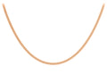 9K Rose Gold 2.1mm Diamond Cut Curb Chain 18"
