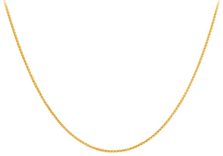 9ct Yellow Gold Mini Spiga Chain 20"