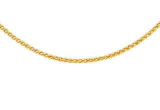 9ct Yellow Gold Mini Spiga Chain 20"