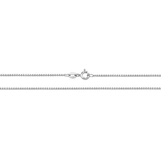 9K White Gold Box Chain 20''