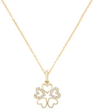 9ct Yellow Gold Cubic Zirconia Set Necklace